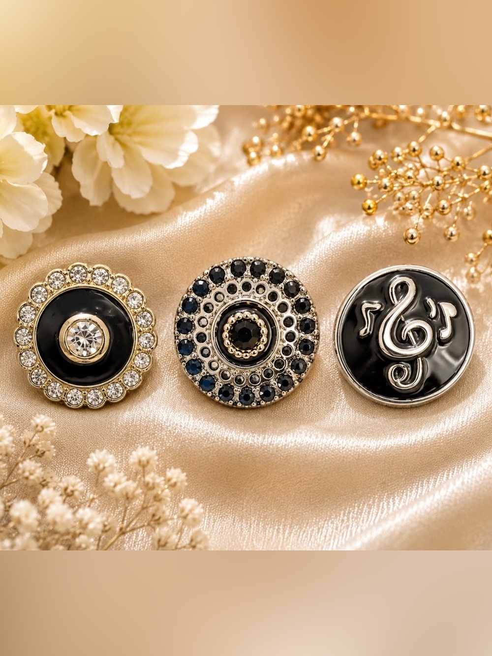 3 Original Dots to wear with Style Dots 
Interchangeable Jewelry